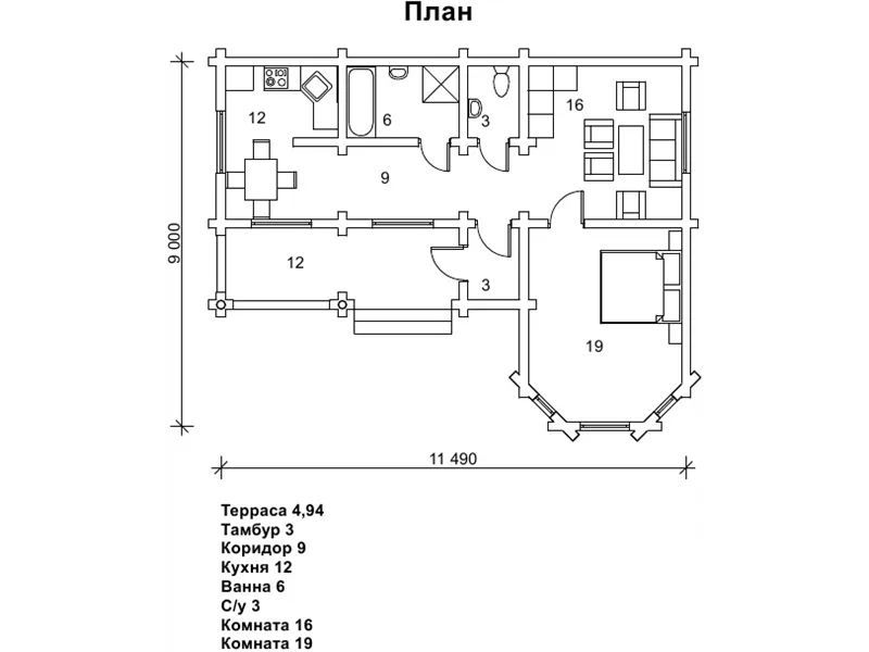 Дачний будиночок №6