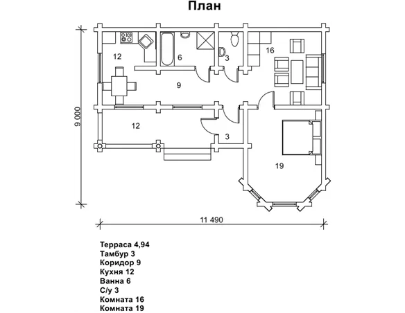 Дачний будиночок №6