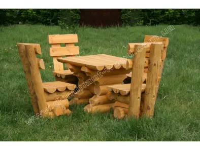 Комплект мебели «Четыре Медведя» (стол + 4 стула) №1