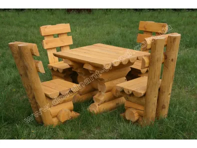 Комплект меблів «Чотири Ведмеді» (стіл + 4 стільці) №1 2