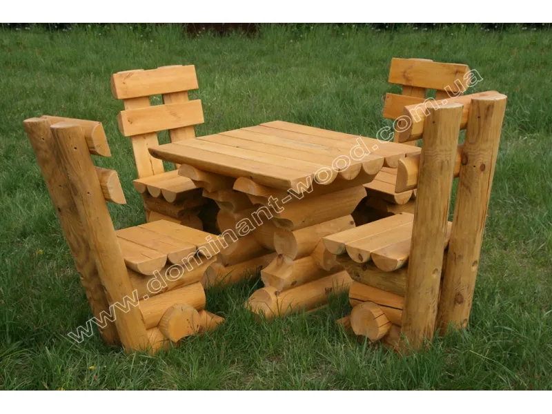 Комплект меблів «Чотири Ведмеді» (стіл + 4 стільці) №2