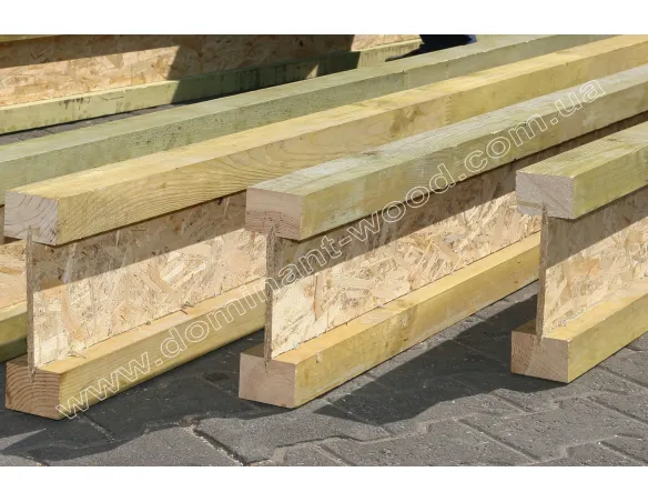 Деревянная двутавровая балка 75х200 мм №5