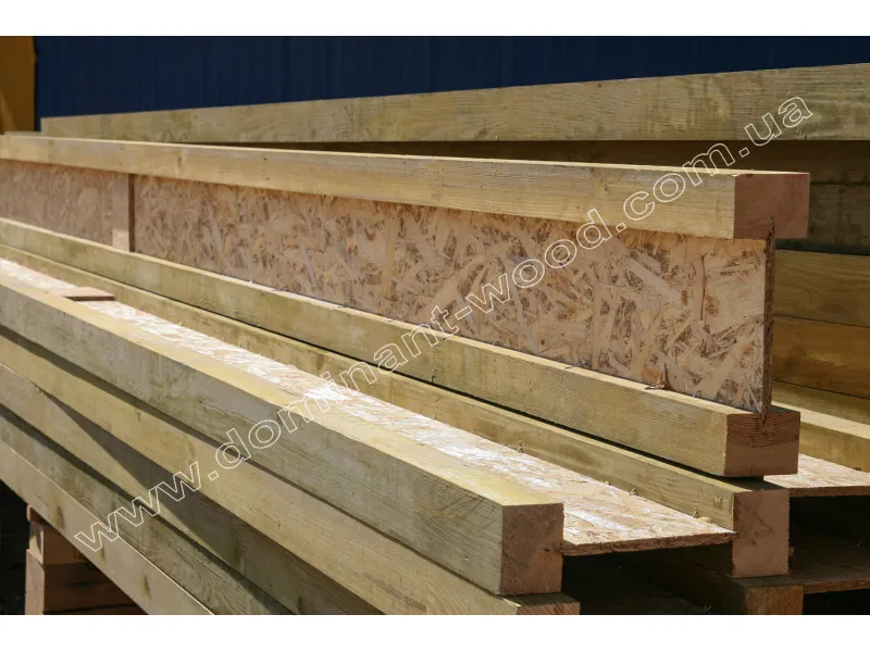 Деревянная двутавровая балка 75х240 мм №7