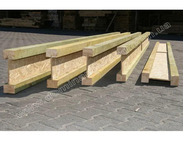 Деревянная двутавровая балка 75х150 мм №4