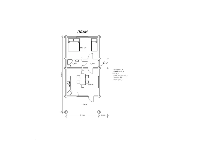Будиночок рибалки №6