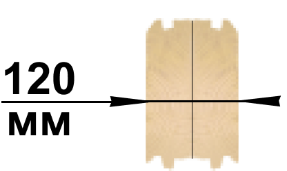 клеєний брус 120 ммм