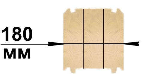 клеєний брус 180 мм