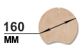 оциліндрована колода 160 мм