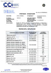 Протокол испытаний пеллет DIN+ из тырсы древесины