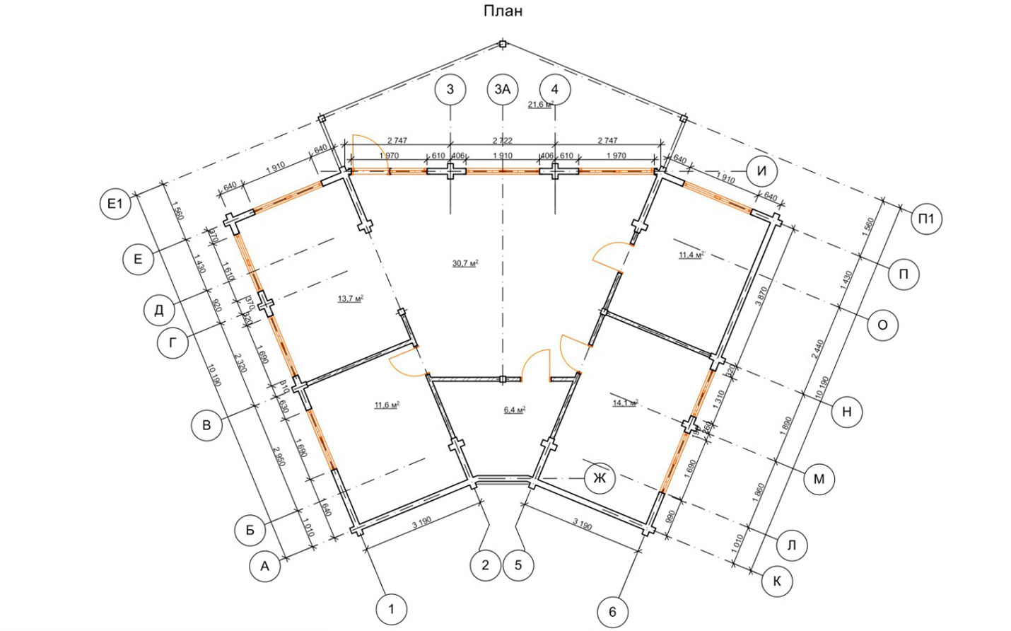 Кремина Строительство проекта «Кремина» из сухого профилированного бруса №4