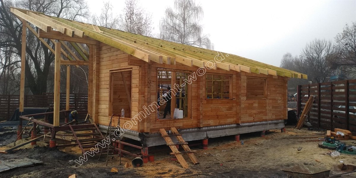 Кремина Строительство проекта «Кремина» из сухого профилированного бруса №11