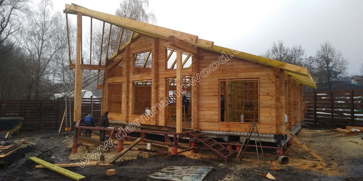 Кремина Строительство проекта «Кремина» из сухого профилированного бруса №12