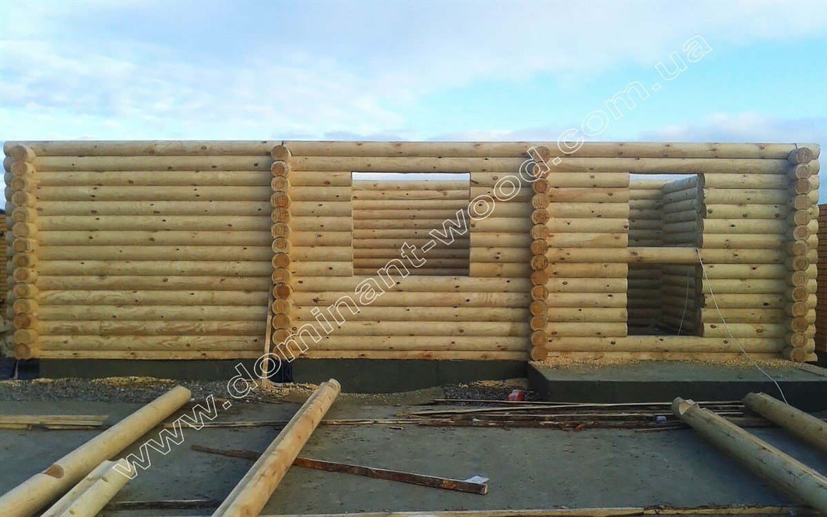 Деревянная баня «Дороза» Деревянный дом и баня: постройки из оцилиндрованного бревна №11