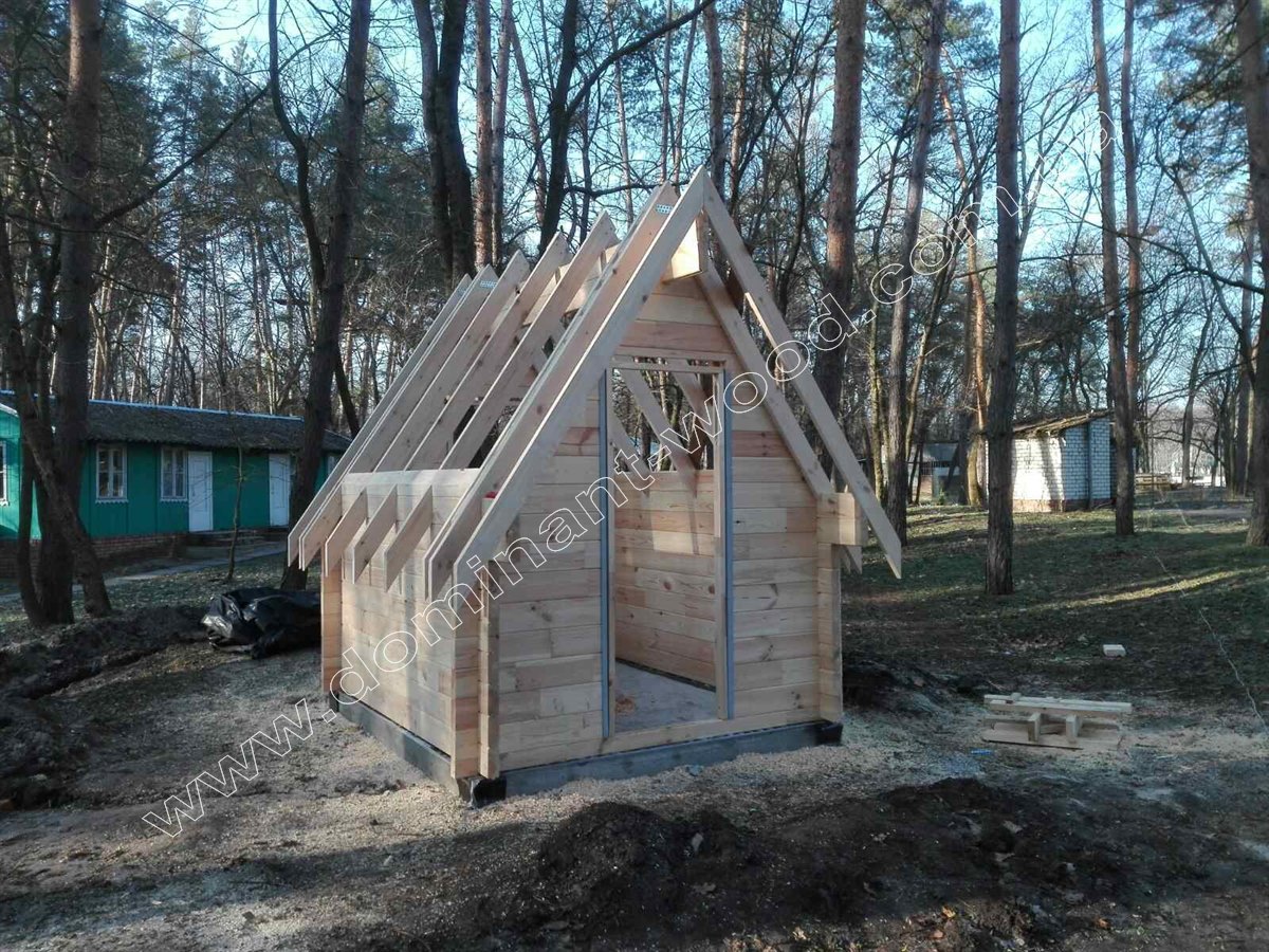 деревянный домик-студия – «Байна» Примеры построек для приусадебной территории №4