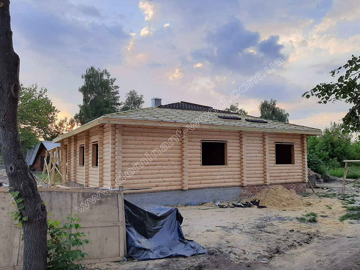 проект «Барон» Проект «Барон»: одноэтажный дом-сруб для семьи №7