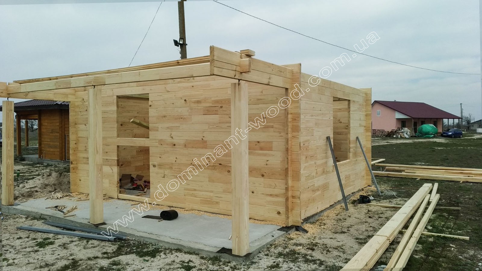 Проект гостевого коттеджа с террасой «Кэнди» Проект «Кэнди»: курортный коттедж на базу отдыха №3