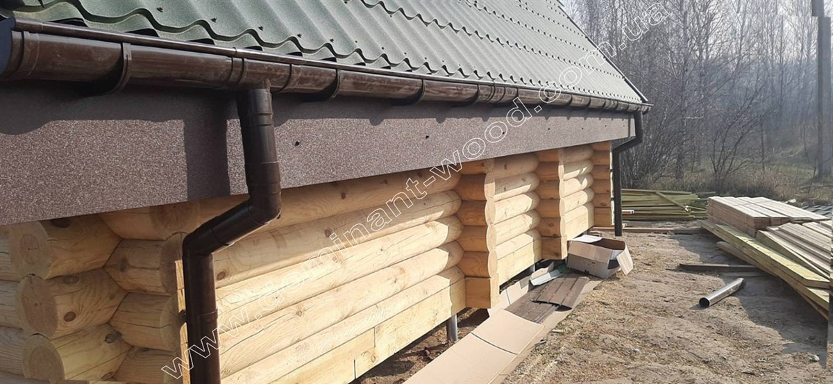 Домик-шалаш с мансардой «Лекид5» Домик-шалаш с мансардой «Лекид5»: проект и установка сруба №16