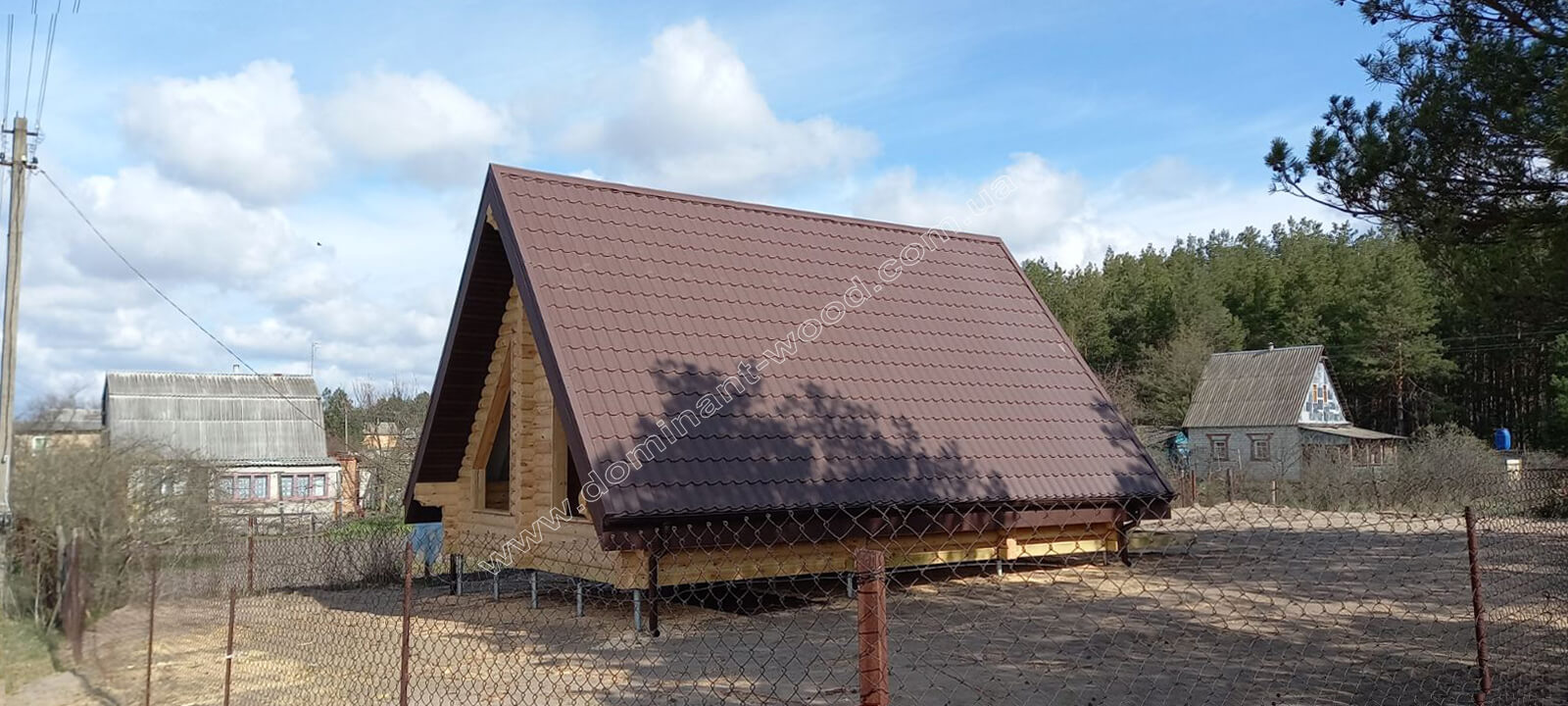 Дерев'яний будиночок Заказ популярного коттеджа «Лекид2» №12