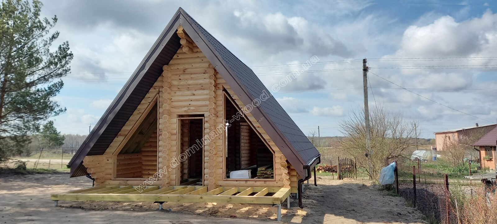 Дерев'яний будиночок Заказ популярного коттеджа «Лекид2» №13