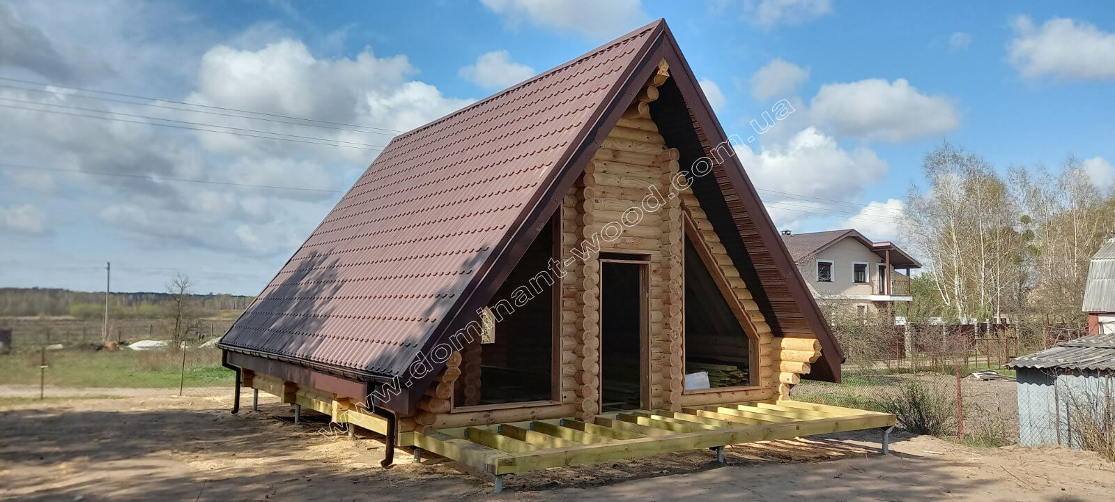 Дерев'яний будиночок Заказ популярного коттеджа «Лекид2» №14