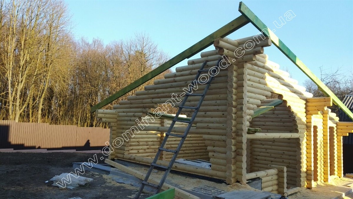 беседка «Вилкс» Бревенчатая беседка с комнатой: оригинально и функционально! №2