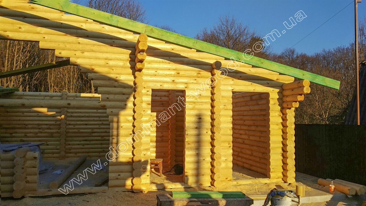 беседка «Вилкс» Бревенчатая беседка с комнатой: оригинально и функционально! №3