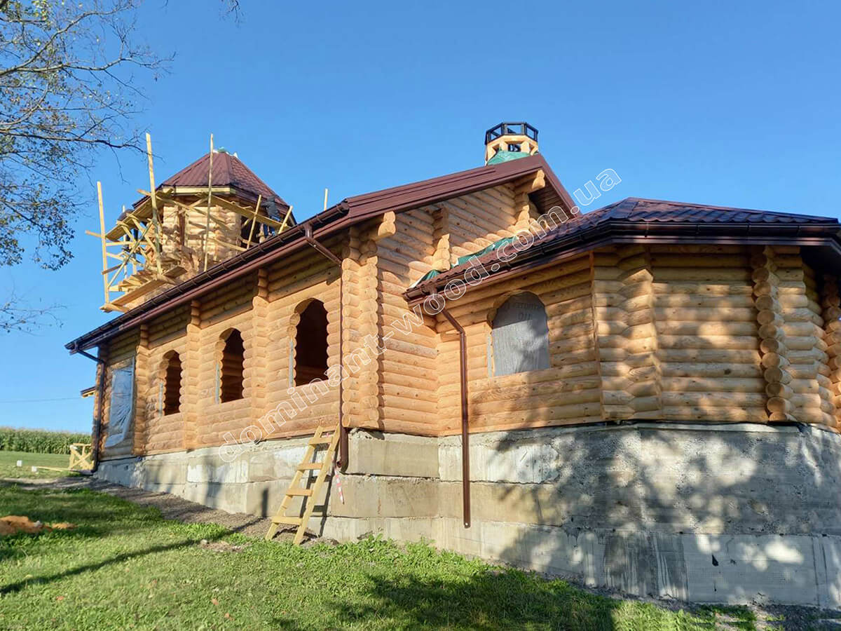 церковь из бруса Индивидуальный заказ: церковь для монастырского комплекса №8