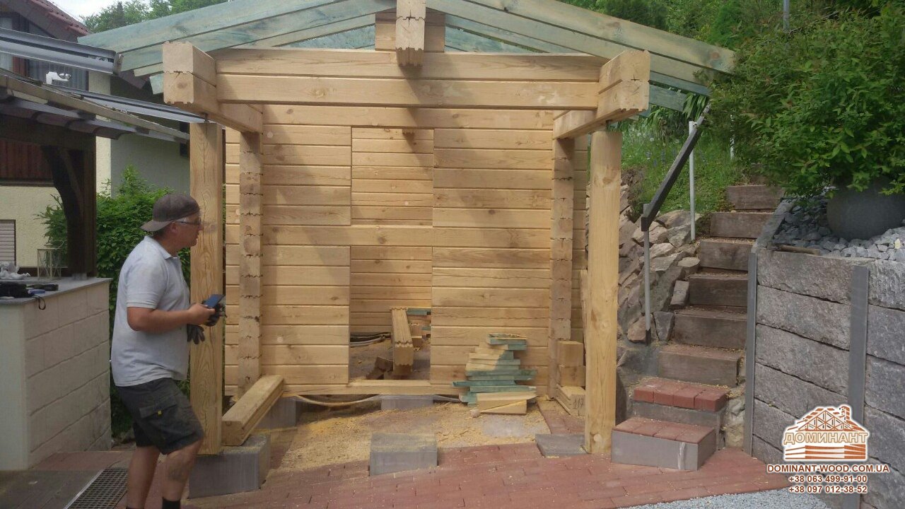 Проекти дерев’яних будинків – наш проект з двох видів брусу №11