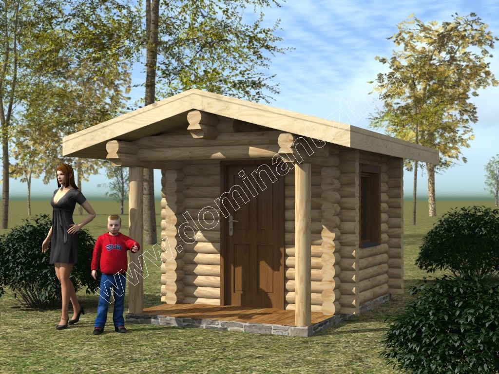 Проекти дерев’яних будинків – наш проект з двох видів брусу №1