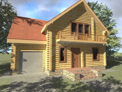 Проекти будинку з гаражем №10