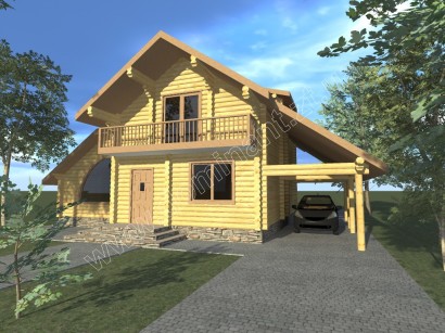 Проекти будинку з гаражем №12