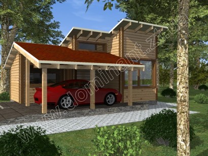 Проекти будинку з гаражем №13