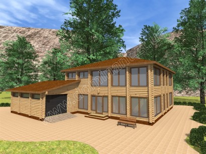 Проекти будинку з гаражем №3