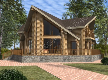 Проекти будинків 12х12 з бруса №1