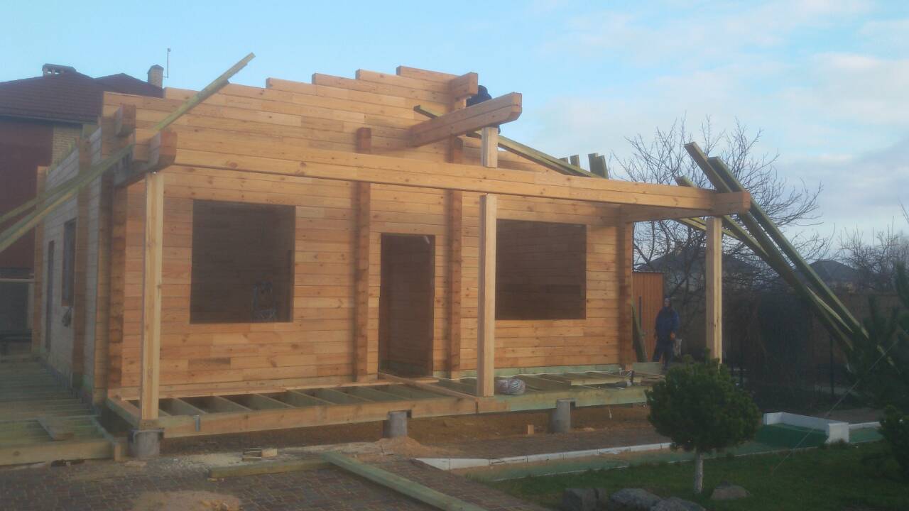 Арнеда2 Оригінальний будиночок з сухого брусу для дачі №12