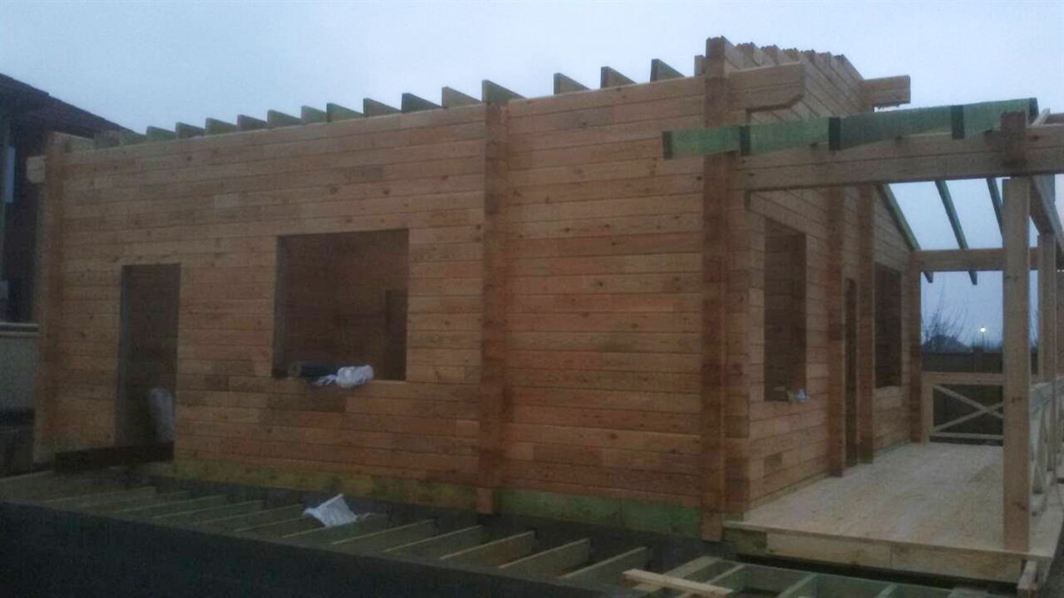 Арнеда2 Оригінальний будиночок з сухого брусу для дачі №13