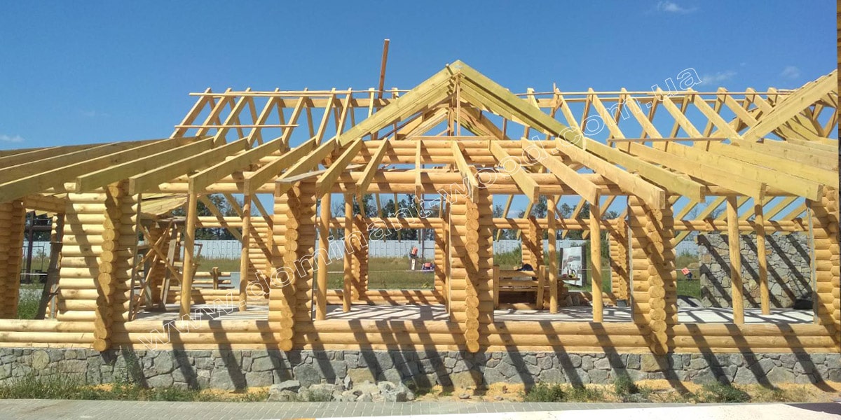 Банкетний зал: комбінуємо дерево з каменем Банкетний зал: комбінуємо дерево з каменем №5