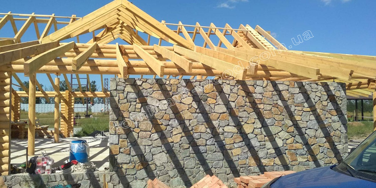 Банкетний зал: комбінуємо дерево з каменем Банкетний зал: комбінуємо дерево з каменем №9