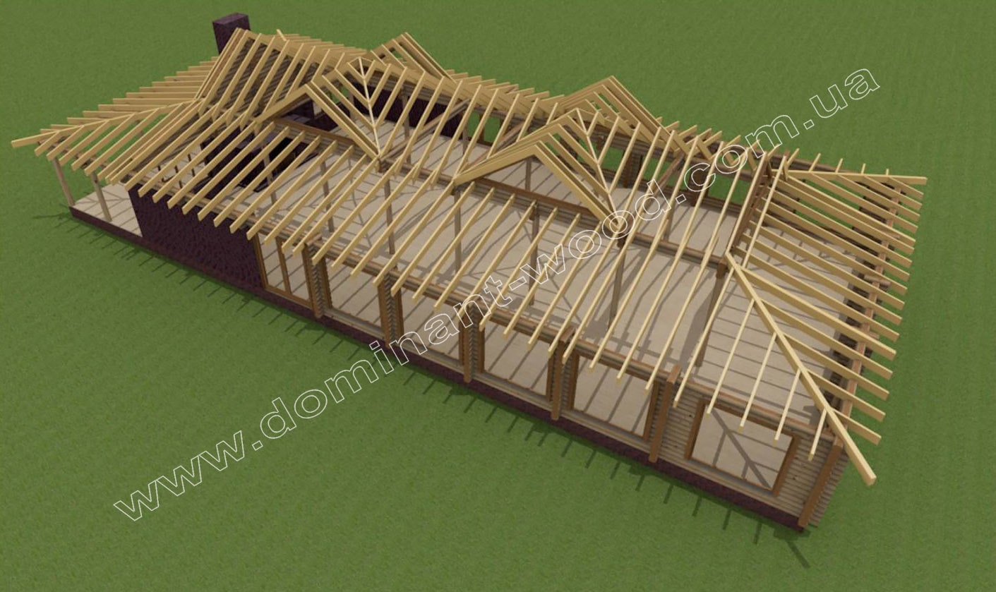 Банкетний зал: комбінуємо дерево з каменем Банкетний зал: комбінуємо дерево з каменем №1