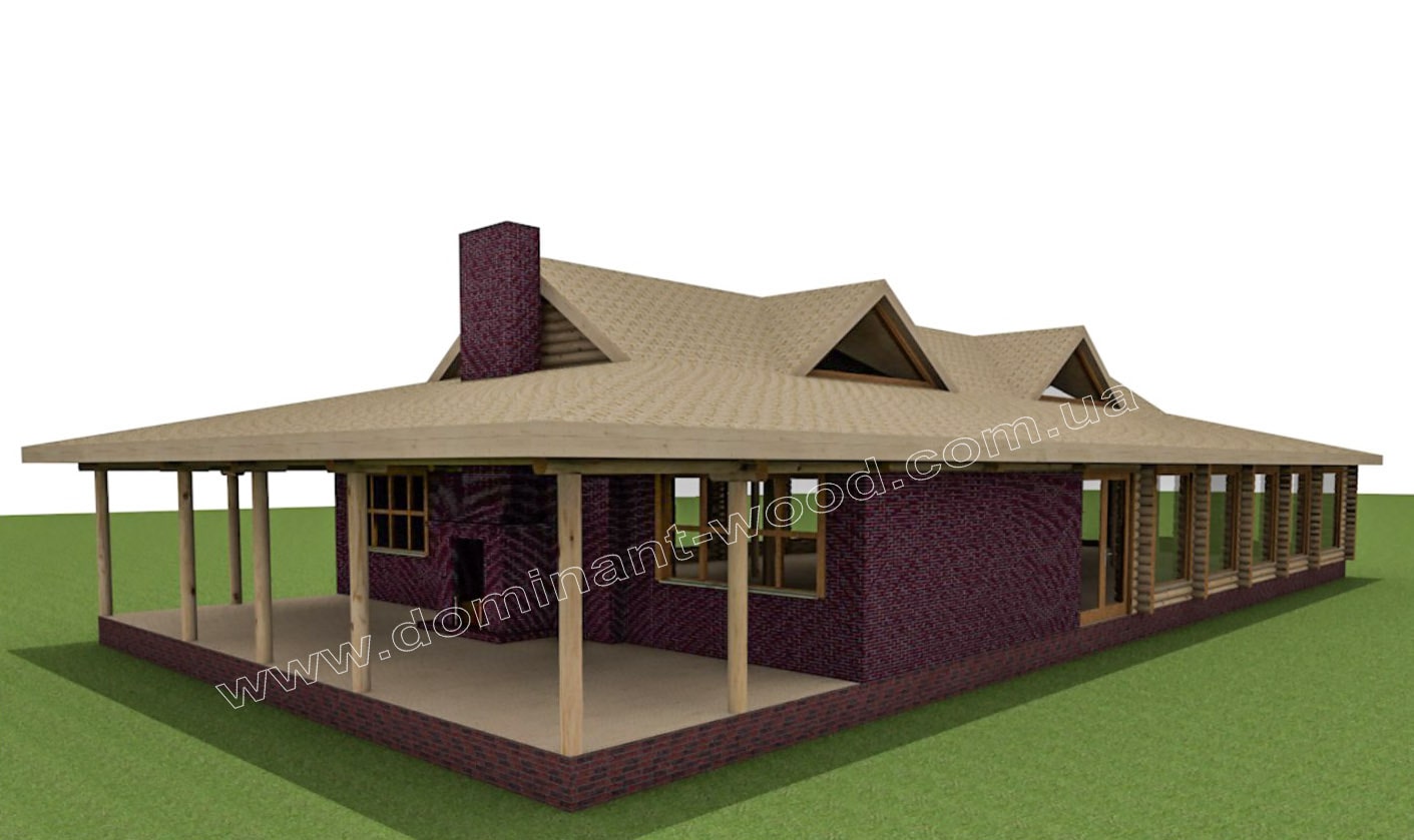 Банкетний зал: комбінуємо дерево з каменем Банкетний зал: комбінуємо дерево з каменем №3