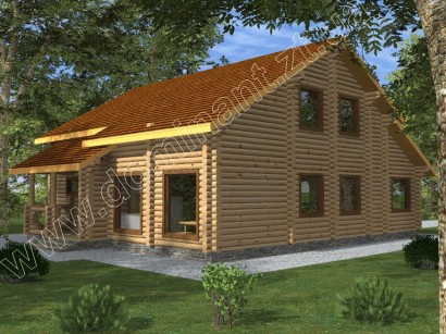Проекти будинків 12х12 з бруса №4