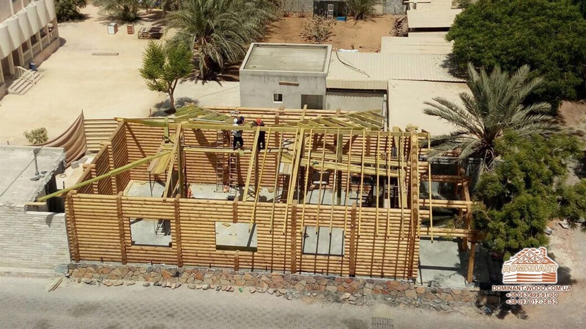 Будинок з колод в ОАЕ виробництва «Домінант»