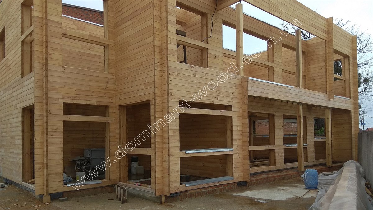 Новый офис «ДОМИНАНТ-ВУД» из двойного бруса с утеплителем Новый офис «ДОМИНАНТ-ВУД» из двойного бруса с утеплителем №16