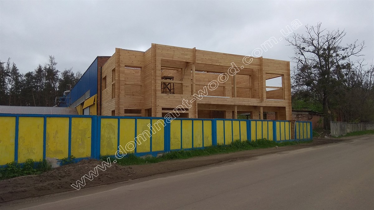 Новый офис «ДОМИНАНТ-ВУД» из двойного бруса с утеплителем Новый офис «ДОМИНАНТ-ВУД» из двойного бруса с утеплителем №17