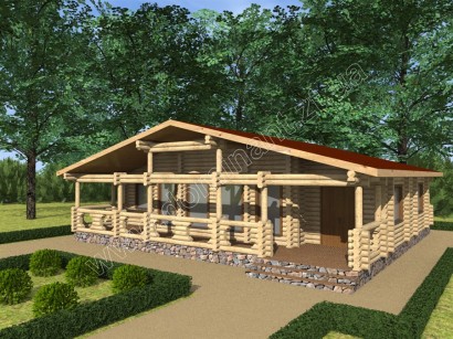 Проекти будинків 12х12 з бруса №7