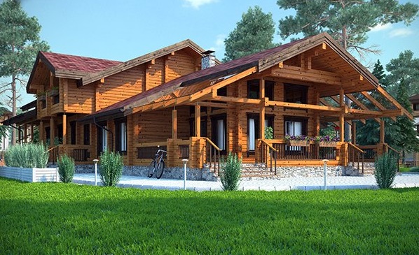 Вилла со сруба под ключ фото, цена