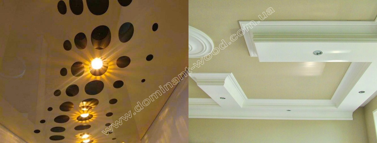Стеля у вітальні Інтер'єр вітальні - модний дизайн 2020 №10