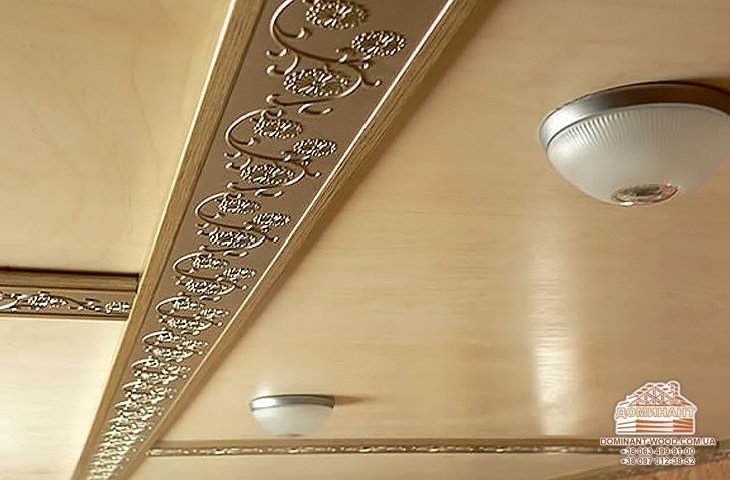 Оздоблення стель в дерев'яному будинку №3