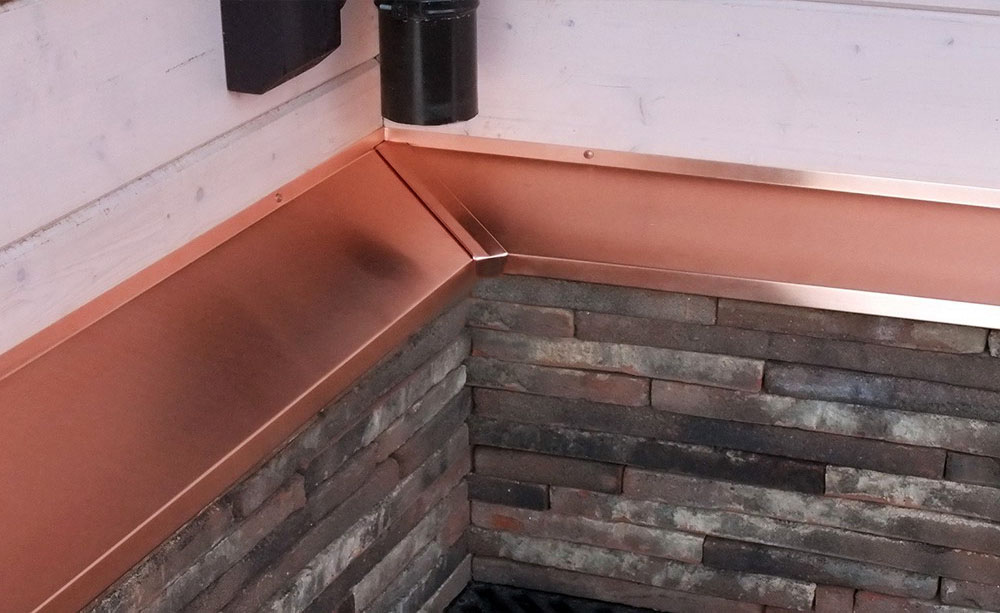 Відливи на цоколь з міді Обираємо і встановлюємо відливи для цоколя в дерев'яний будинок №8