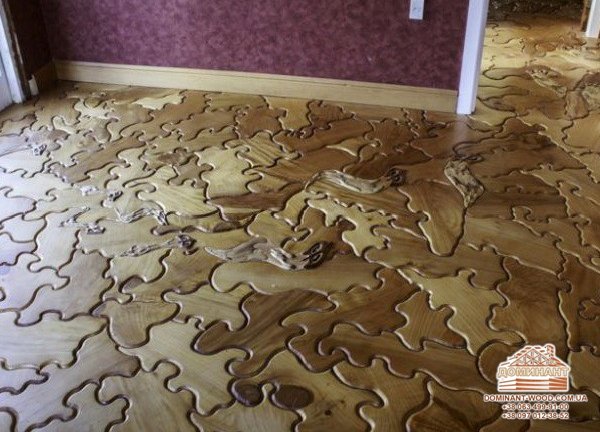 Облаштування підлоги і підлогове покриття в будинку з бруса №11